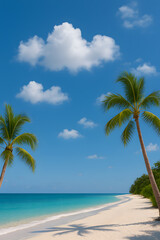 palm tree on the beach