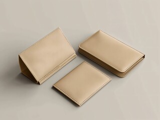 Beige Leather Mockups