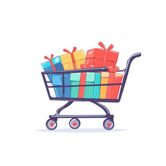 Wishlist Flat vector, minimalist design, isolated on a white background.