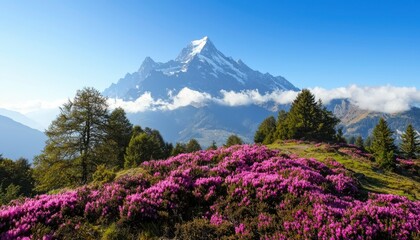 Fototapeta premium Alpine rhododendron bloom