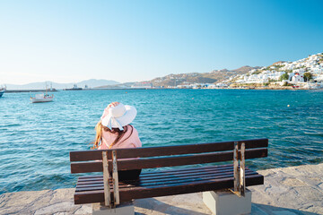 ギリシャのミコノス島の風景