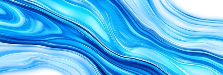 Abstract Blue Liquid Swirl Design - Fluid blue and white abstract background, perfect for websites, presentations, and designs. Swirling, marble-like texture