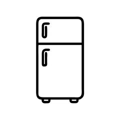 solid refrigerator with side handle on transparent background for web and graphic design