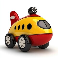 Colorful Toy Car Airplane Hybrid for Children Playful Imagination