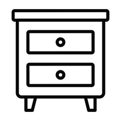 End Table line icon, vector, pixel perfect, illustrator file 
