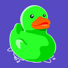 Illustration of a duck toy