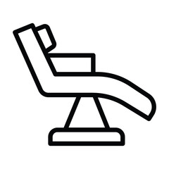 Recliner line icon, vector, pixel perfect, illustrator file 
