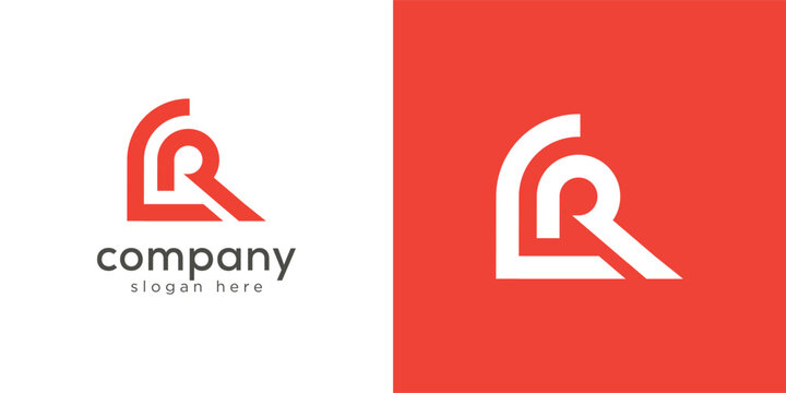 simple lr logo icon vector design template concept