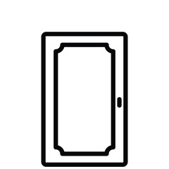 Solid Wood Door line icon, vector, pixel perfect, illustrator file 
