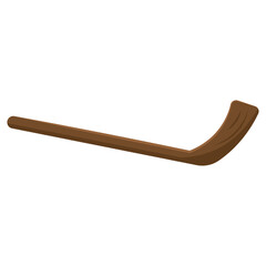Wooden hockey stick Vector