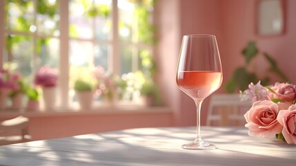 The tranquil beauty of elegant wine bottles on the restaurant table