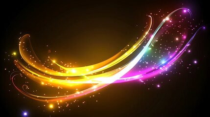 Obraz premium Abstract light trails (6)