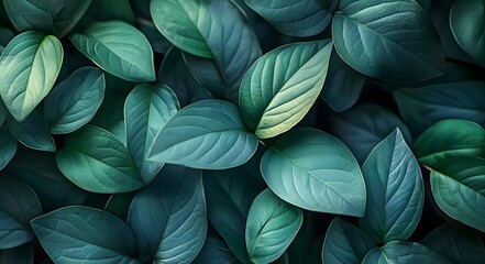 Texture details of flat-layed leaves