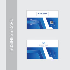 Vector minimal elegant business card design template .