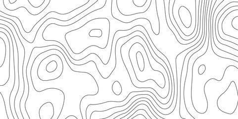 Topographic map contour background. Line map with elevation.Topography and geography map grid abstract backdrop, Luxury black abstract .
