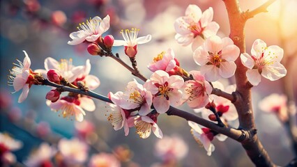 Apricot Blossom Spring Tree Photography: Candid Images of Blooming Apricot Trees