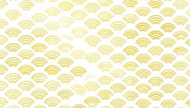 Seamless vector Art Deco Scallop pattern Stock Vector Image