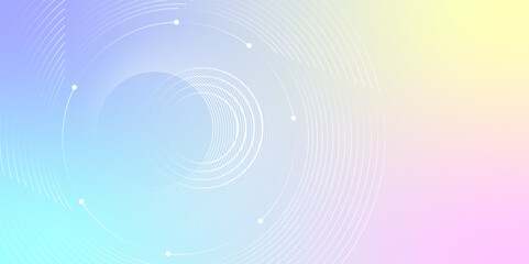 Abstract background with circle rings. Digital future technology concept. seamless pattern design template, editable radial seamless pattern made up of dashed lines. For background, backdrop, banner. 