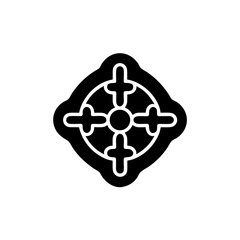 Obraz premium creative details Sniper Scope icon Vector Illustration