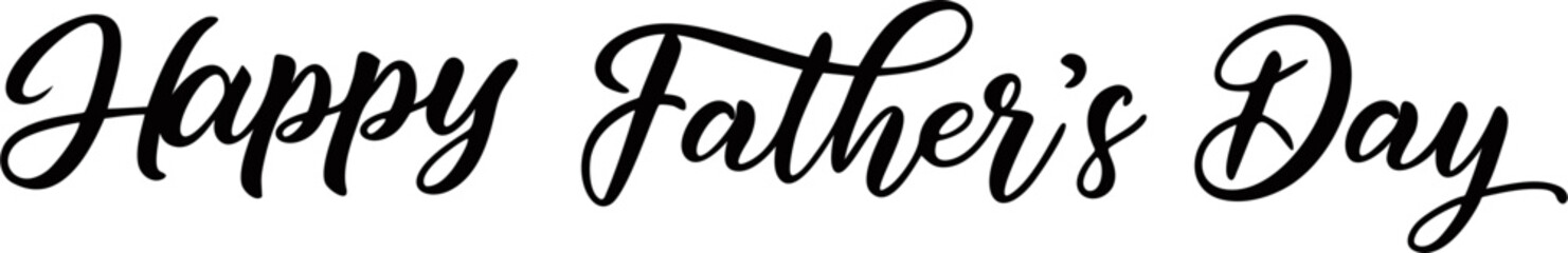 fathers day handwritten vector