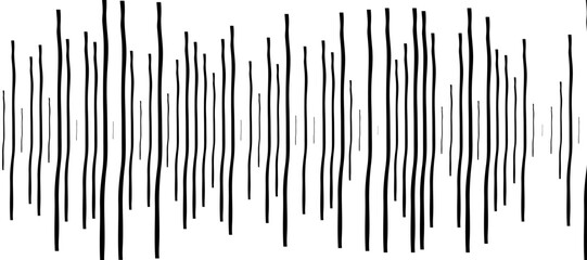 Abstract pattern of diagonal black lines on a clean white background. The lines should vary in length and angle, creating a dynamic and chaotic composition.
