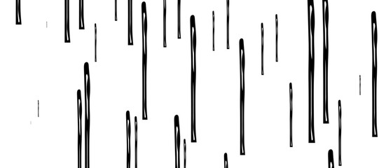Abstract pattern of diagonal black lines on a clean white background. The lines should vary in length and angle, creating a dynamic and chaotic composition.