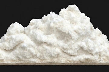 Pile of fluffy, white substance