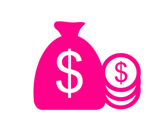 Finanzen. Dollar, Geld, Symbols, Icons - Vekor
