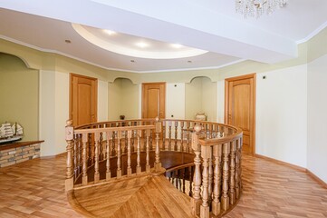 standard room interior apartment. room doors, renovation corridor lobby entrance hall