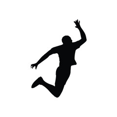 jumping man silhouette