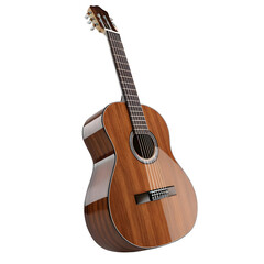 Wooden Acoustic Guitar for Music Artwork