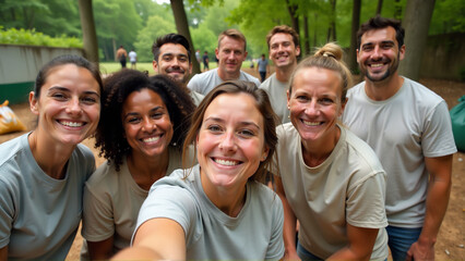 Volunteers United for a Cause Selfie