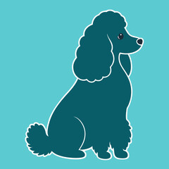 vector image of a dog
