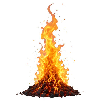 close up view of burning wood coals and fireclose up view of burning wood coals and firefire in a dark fireplac