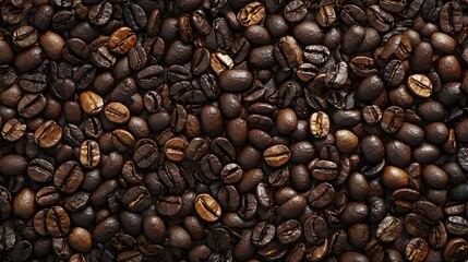 Obraz premium Close-up of coffee beans