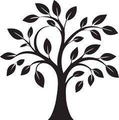  tree silhouette Vector | Minimalist & Trendy tree Silhouette Design | Unique & Stylish tree Artwork for Vector design