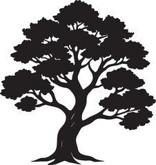  tree silhouette Vector | Minimalist & Trendy tree Silhouette Design | Unique & Stylish tree Artwork for Vector design