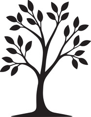  tree silhouette Vector | Minimalist & Trendy tree Silhouette Design | Unique & Stylish tree Artwork for Vector design