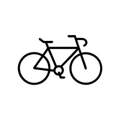 Obraz premium Bicycle Outline Icon in Minimalist Style 