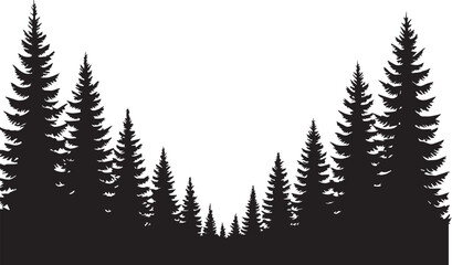  tree silhouette Vector | Minimalist & Trendy tree Silhouette Design | Unique & Stylish tree Artwork for Vector design