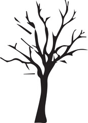 tree silhouette Vector | Minimalist & Trendy tree Silhouette Design | Unique & Stylish tree Artwork for Vector design