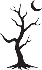 Fototapeta premium tree silhouette Vector | Minimalist & Trendy tree Silhouette Design | Unique & Stylish tree Artwork for Vector design