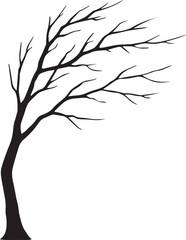 tree silhouette Vector | Minimalist & Trendy tree Silhouette Design | Unique & Stylish tree Artwork for Vector design