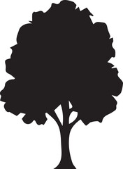 tree silhouette Vector | Minimalist & Trendy tree Silhouette Design | Unique & Stylish tree Artwork for Vector design