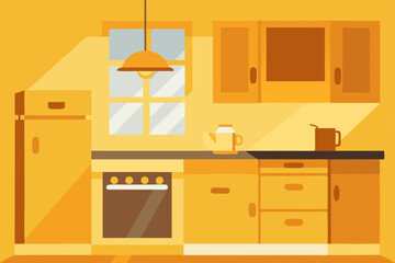 vector illustration of kitchen