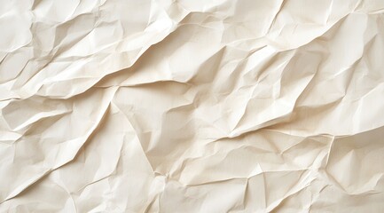 Obraz premium Crinkled off-white paper texture