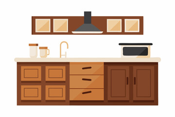 set of kitchen furniture