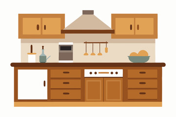 set of kitchen furniture