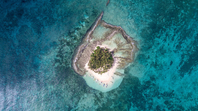 The beautiful Island of Guyam beach paradise near Siargao, Philippines