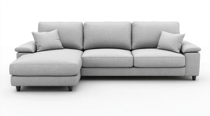 Modern grey sectional sofa
